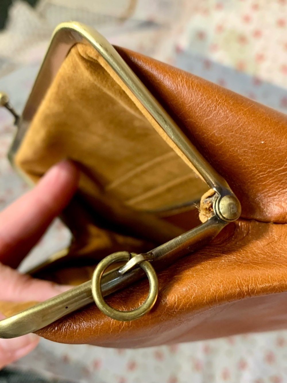 Patricia Nash Tan Leather Clutch - Picture 6 of 8